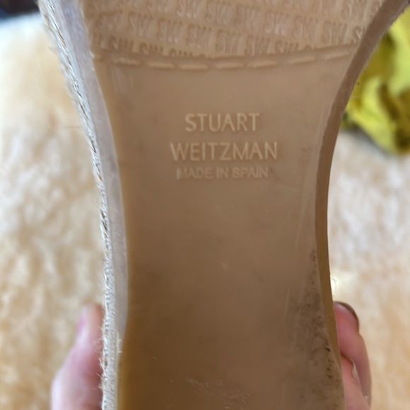 Stuart Weitzman natural suede tan platform wedges (like new) - Picture 2 of 5